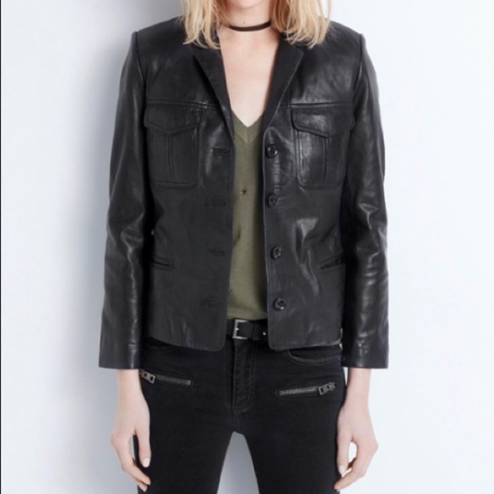 Zadig&Voltaire Liam Cuir SPI Leather Jacket
